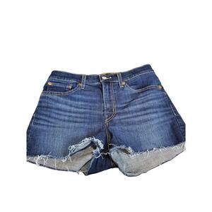 Levi's High Rise‎ dark wash Shorts 28